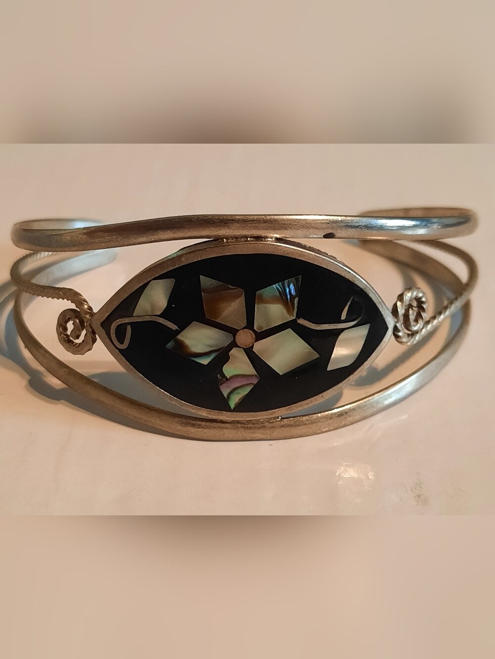 Silver Alpaca Mexican Bracelet